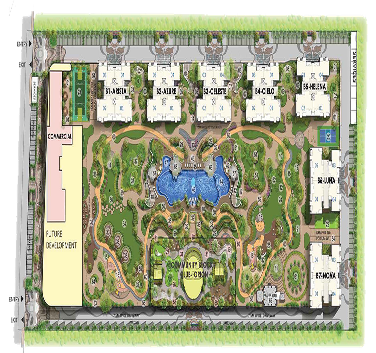 Gaur Alaris Site Plan